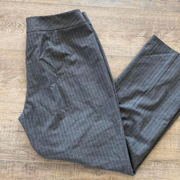 Pinstripe grey pants/trousers size 12 - Picture 4 of 4